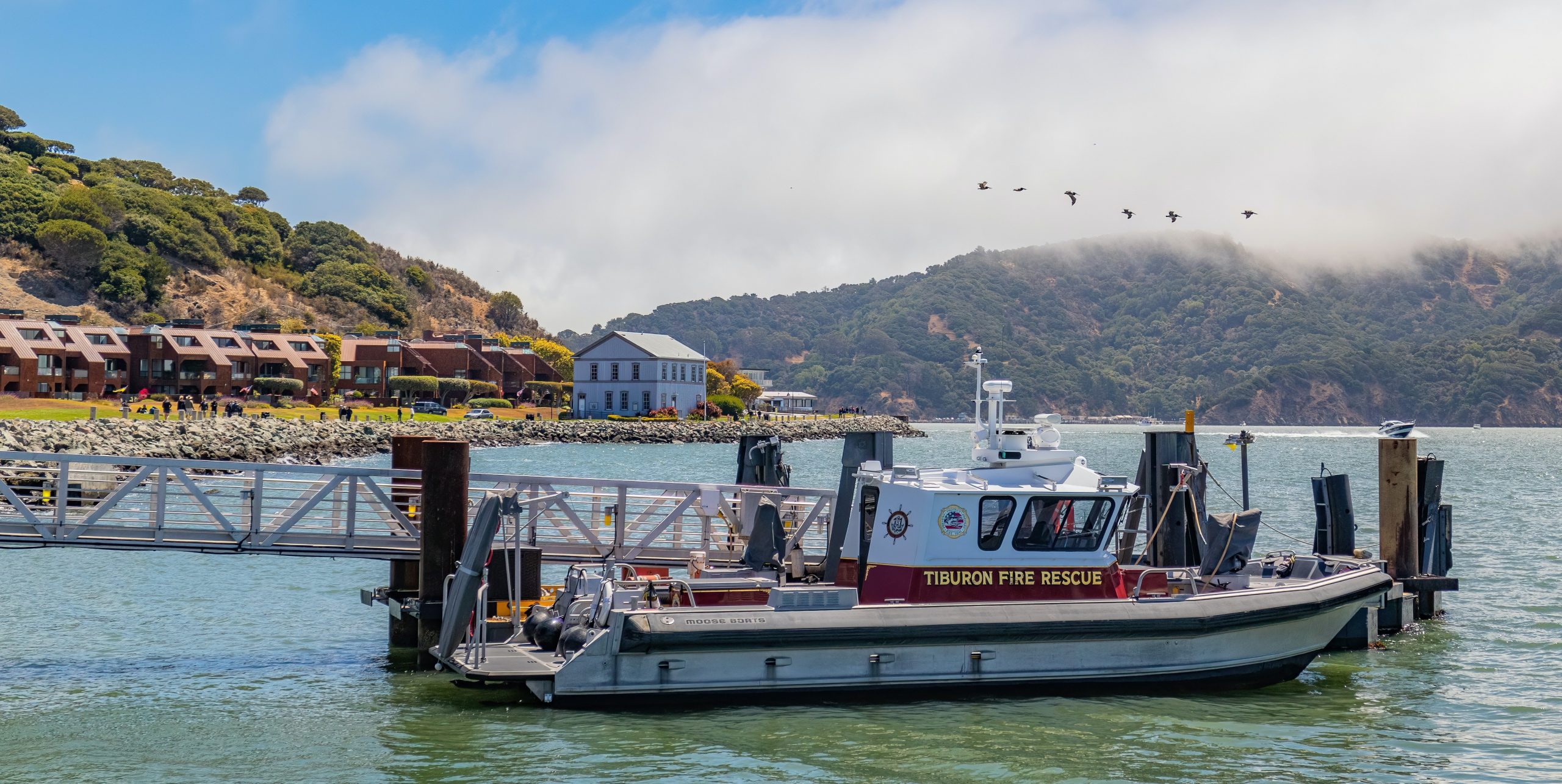 Tiburon Fire Rescue Boat, photo by Robert So, Marin property taxes due